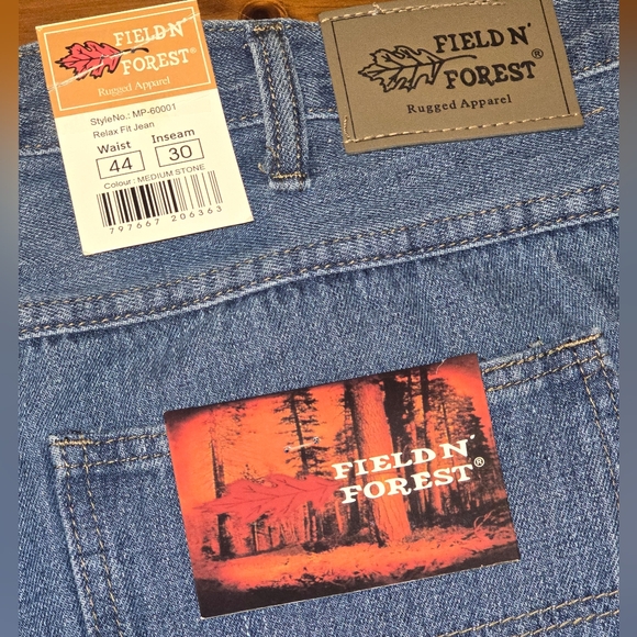 Field N' Forest 44 X 30 Blue Jeans - Picture 4 of 5